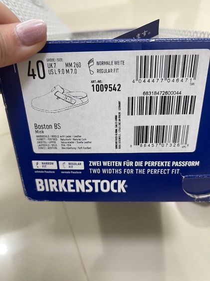 birkenstock boston mink size40 รูปที่ 6