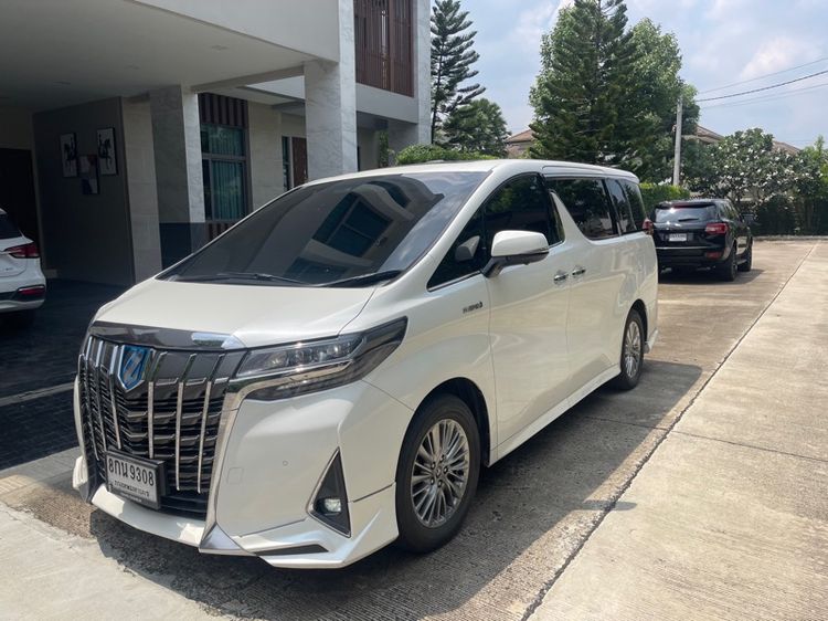 Toyota Alphard 2019 2.4 Hybrid E-Four 4WD Van ไฮบริด เกียร์อัตโนมัติ ขาว รูปที่ 2