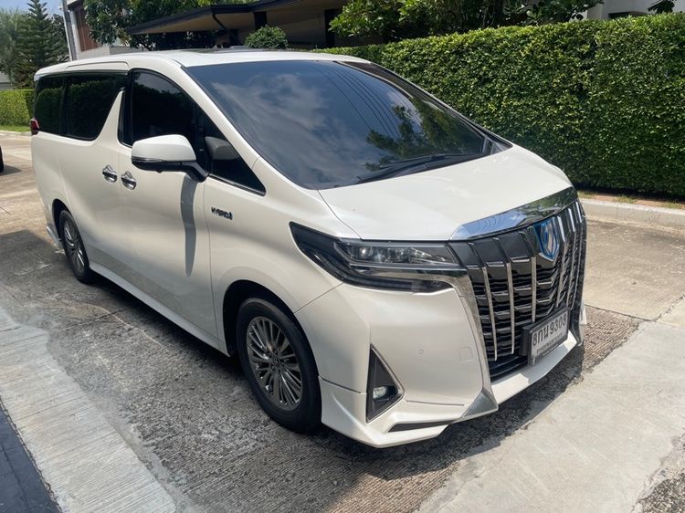 รถ Toyota Alphard 2.4 Hybrid E-Four 4WD สี ขาว