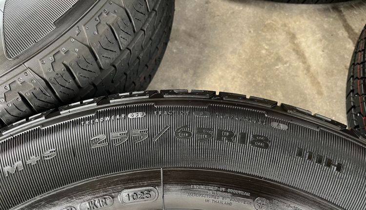 💥ปี 25💥✨ยางใหม่ป้ายแดง✨255-65-18 Goodyear💖ใหม่กริ๊บ💖ถอดจาก🚗โชว์รูมรถ ไม่ผ่านการใช้งาน รูปที่ 5