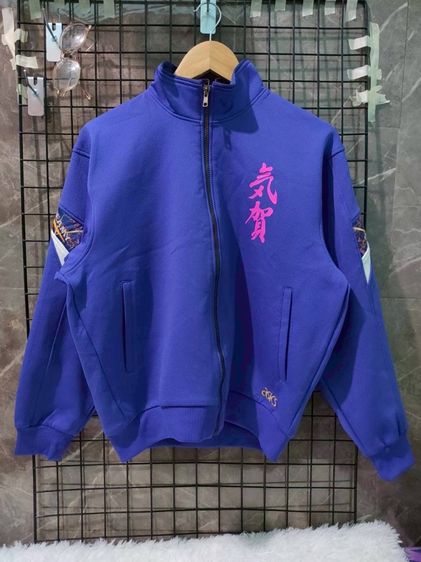 ไม่ระบุ อื่นๆ อื่นๆ อื่นๆ เสื้อแจ็คเก็ตแขนยาว ASICS มือสอง สีน้ำเงินอมม่วง ผ้าวอร์ม สภาพดี 🌟อก44🌟S329⚡
