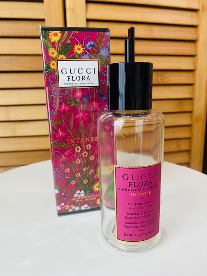 ขวดน้ำหอมเปล่า GUCCI แท้ 💯 Flora Gorgeous Gardenia EDP Intense 100 ml รุ่น refill มีกล่อง ตั้งโชว์สวย ส่งฟรี รูปที่ 3