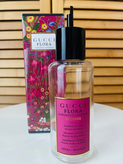 ขวดน้ำหอมเปล่า GUCCI แท้ 💯 Flora Gorgeous Gardenia EDP Intense 100 ml รุ่น refill มีกล่อง ตั้งโชว์สวย ส่งฟรี รูปที่ 2