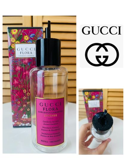 ขวดน้ำหอมเปล่า GUCCI แท้ 💯 Flora Gorgeous Gardenia EDP Intense 100 ml รุ่น refill มีกล่อง ตั้งโชว์สวย ส่งฟรี