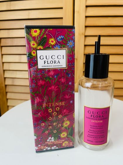 ขวดน้ำหอมเปล่า GUCCI แท้ 💯 Flora Gorgeous Gardenia EDP Intense 100 ml รุ่น refill มีกล่อง ตั้งโชว์สวย ส่งฟรี รูปที่ 6