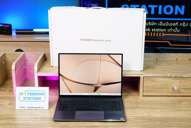 อื่นๆ วินโดว์ 8 กิกะไบต์ ไม่ใช่ Huawei MateBook 14 Ryzen5-4600H Ram8 SSD512 จอ14 นิ้ว 2K IPS จอภาพสวยคมชัด สเปคดี ทำงานเก่ง ดีไซน์บางเบาพกพาสะดวก เครื่องพร้อมใช้งาน ขายเพีย
