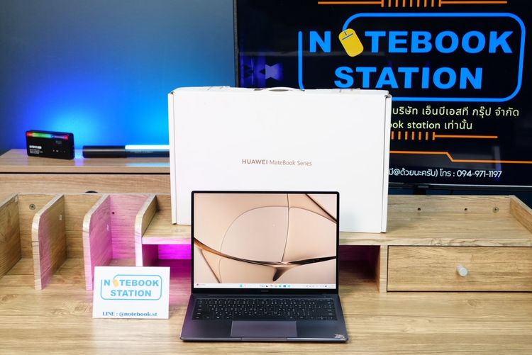 Huawei MateBook 14 Ryzen5-4600H Ram8 SSD512 จอ14 นิ้ว 2K IPS จอภาพสวยคมชัด สเปคดี ทำงานเก่ง ดีไซน์บางเบาพกพาสะดวก เครื่องพร้อมใช้งาน ขายเพีย รูปที่ 2
