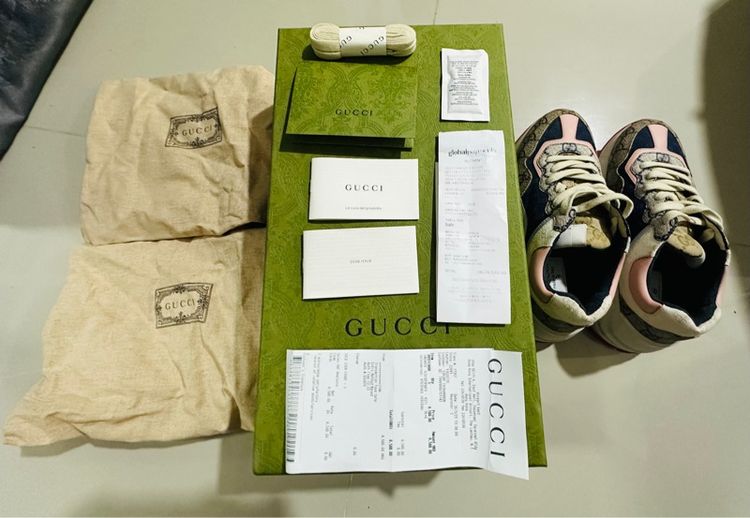 ขายรองเท้าผู้หญิง Gucci Women’s GG Rhyton Sneaker เบอร์ 36 ครึ่ง รูปที่ 10