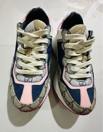 รองเท้าผ้าใบ หลากสี ผ้า UK 4 | EU 36 2/3 | US 5.5 อื่นๆ ขายรองเท้าผู้หญิง Gucci Women’s GG Rhyton Sneaker เบอร์ 36 ครึ่ง