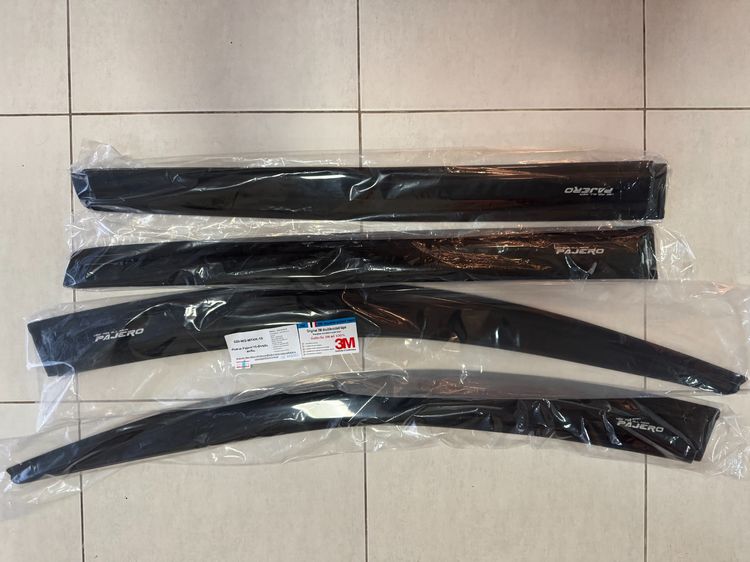 ของใหม่ 2 รายการ กันสาดรถยนต์ สีดำและกันรอยท้ายลายเคฟล่า Mitsubishi Pajero sport 2015-ปัจจุบัน  มิตซูบิชิ ปาเจโร่ สปอร์ต  รูปที่ 7