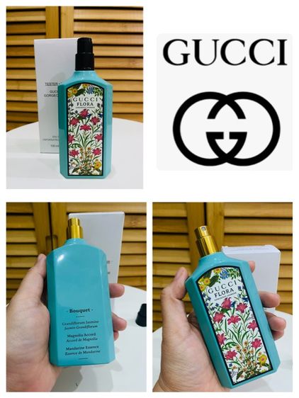 ขวดน้ำหอมแท้ GUCCI Flora Gorgeous Jasmine 100ml  ขวด Tester ฝาดำ ส่งฟรี