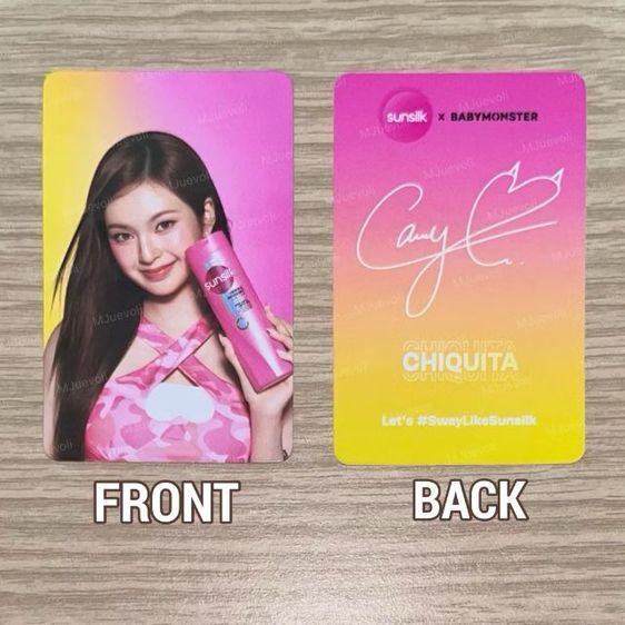 card babymonster sunsilk