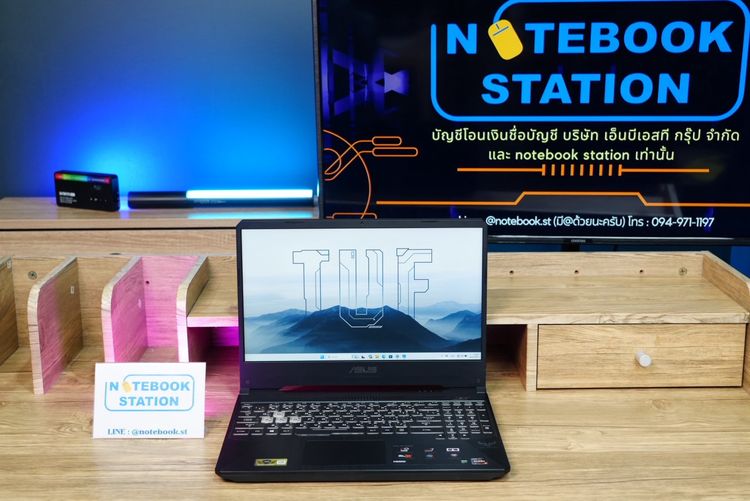 Asus TUF Gaming Ryzen7-3750H GTX1660Ti(6GB) Ram16 SSD128 จอ15.6 120Hz สเปคเกมมิ่ง คีย์บอร์ดไฟRGB ขายเพียง 11,990.- รูปที่ 2