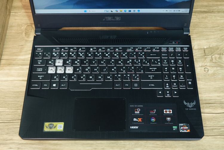 Asus TUF Gaming Ryzen7-3750H GTX1660Ti(6GB) Ram16 SSD128 จอ15.6 120Hz สเปคเกมมิ่ง คีย์บอร์ดไฟRGB ขายเพียง 11,990.- รูปที่ 5