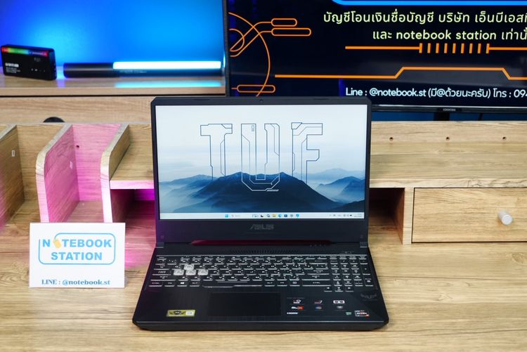 อื่นๆ วินโดว์ 16 กิกะไบต์ ไม่ใช่ Asus TUF Gaming Ryzen7-3750H GTX1660Ti(6GB) Ram16 SSD128 จอ15.6 120Hz สเปคเกมมิ่ง คีย์บอร์ดไฟRGB ขายเพียง 11,990.-