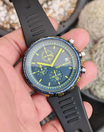 ดำ นาฬิกา Issey Miyake Chronograph ของแท้สภาพลุยๆ แบ่งปันถูกที่สุดในตลาดครับ
