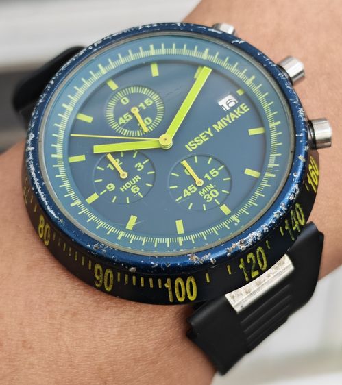 นาฬิกา Issey Miyake Chronograph ของแท้สภาพลุยๆ แบ่งปันถูกที่สุดในตลาดครับ รูปที่ 8