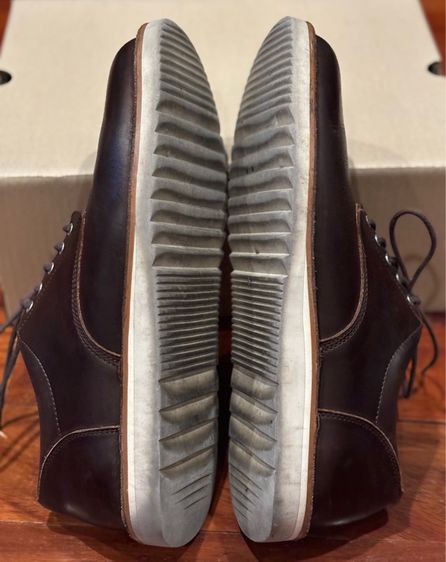 Mupers Street Derby Brown Oil Leather Shoes รูปที่ 3