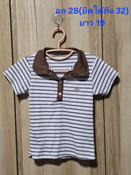 แขนสั้น Instagram Brand (IG Brands) เสื้อคอปก