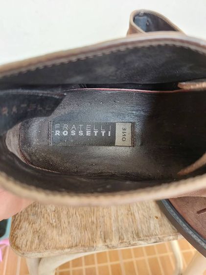 รองเท้าหนังกลับสีน้ำตาล Fratelli Rossetti ขนาด 7 US วัดจริง 26.5 ซม. หนังสวย พื้นเต็ม รูปที่ 8