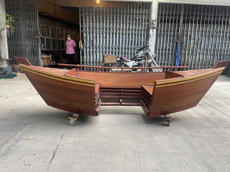 ขายเรือไม้แท้ ไว้สำหรับนั่งเล่น2ที่นั่ง มาตราฐาน ไว้สำหรับแต่งร้าน แต่งบ้าน รูปที่ 8