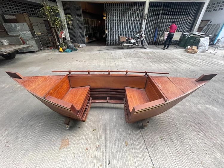 ขายเรือไม้แท้ ไว้สำหรับนั่งเล่น2ที่นั่ง มาตราฐาน ไว้สำหรับแต่งร้าน แต่งบ้าน รูปที่ 3