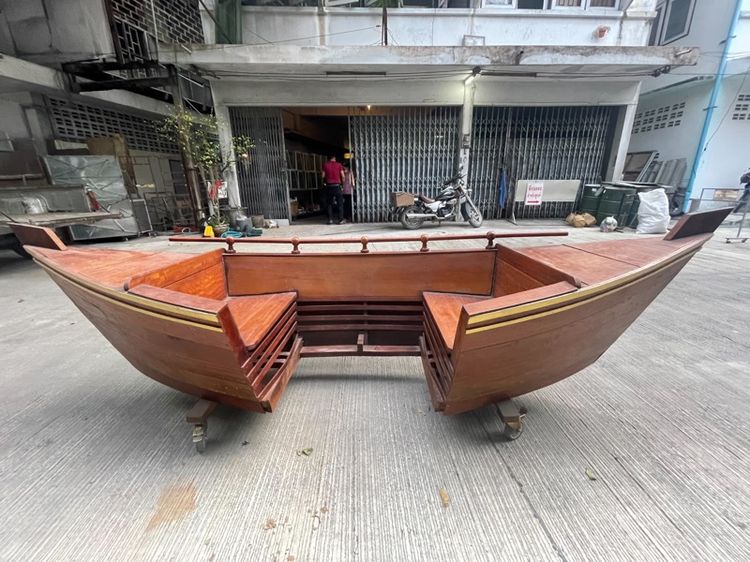 ขายเรือไม้แท้ ไว้สำหรับนั่งเล่น2ที่นั่ง มาตราฐาน ไว้สำหรับแต่งร้าน แต่งบ้าน รูปที่ 7