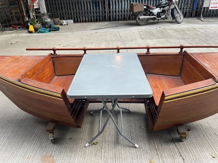 ขายเรือไม้แท้ ไว้สำหรับนั่งเล่น2ที่นั่ง มาตราฐาน ไว้สำหรับแต่งร้าน แต่งบ้าน รูปที่ 6