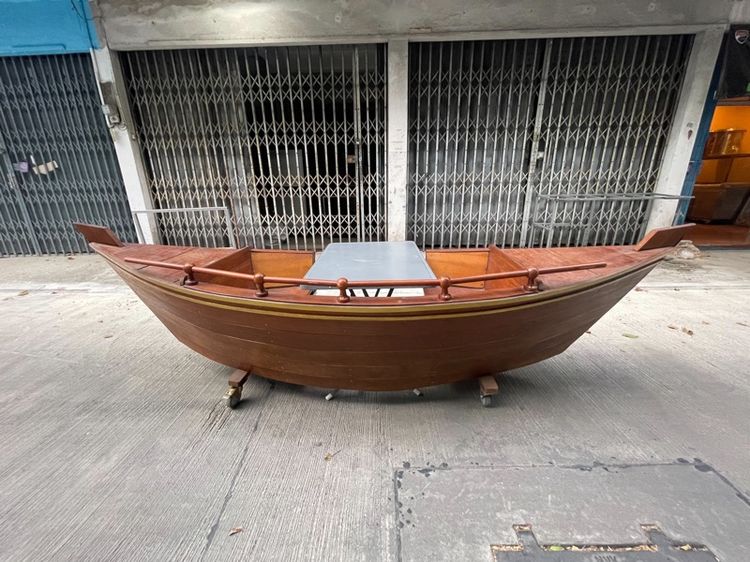ขายเรือไม้แท้ ไว้สำหรับนั่งเล่น2ที่นั่ง มาตราฐาน ไว้สำหรับแต่งร้าน แต่งบ้าน รูปที่ 2