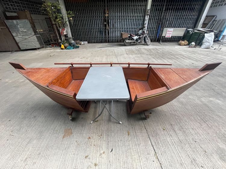ขายเรือไม้แท้ ไว้สำหรับนั่งเล่น2ที่นั่ง มาตราฐาน ไว้สำหรับแต่งร้าน แต่งบ้าน รูปที่ 9