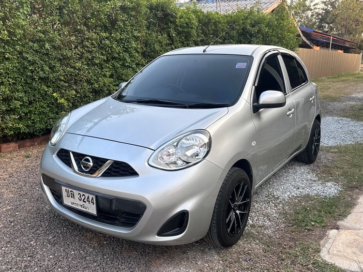 Nissan March 2017 1.2 E Sedan เบนซิน ไม่ติดแก๊ส เกียร์ธรรมดา บรอนซ์เงิน รูปที่ 2