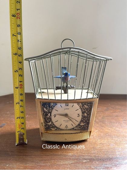 นาฬิกา ปลุก กรงนก GERMANY เก่าโบราณสะสม รูปที่ 7