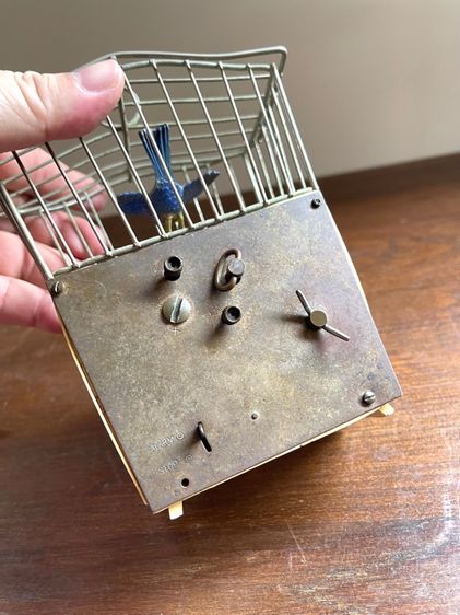 นาฬิกา ปลุก กรงนก GERMANY เก่าโบราณสะสม รูปที่ 14