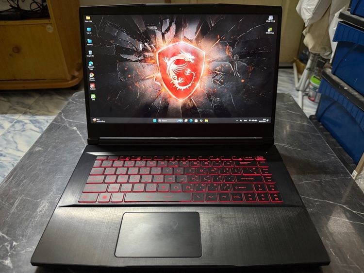รุ่นอื่น ๆ ไม่ใช่ 8 กิกะไบต์ วินโดว์ อื่นๆ ขาย Note Book MSI GF63 THIN 10SC-268TH I5-10500H Ram 8gb GTX 1650 Max-Q 4 GB GDDR6 256gb SSD M.2 สภาพสวยๆ เลยครับผม