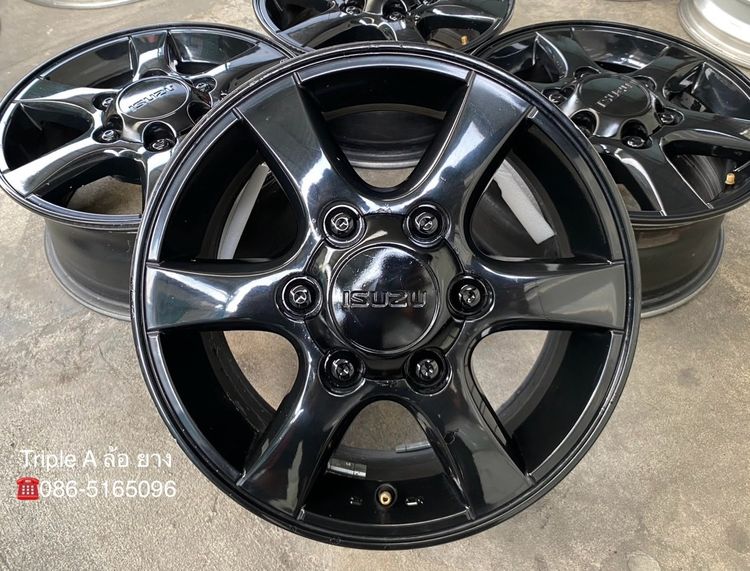 ✨ล้อแม็ก 6รู139✨ISUZU Patinum ขอบ 15 สีดำ รูปที่ 2