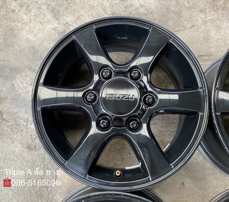 ✨ล้อแม็ก 6รู139✨ISUZU Patinum ขอบ 15 สีดำ รูปที่ 4