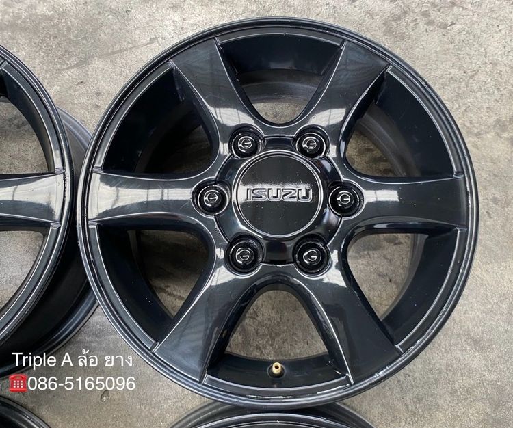 ✨ล้อแม็ก 6รู139✨ISUZU Patinum ขอบ 15 สีดำ รูปที่ 5