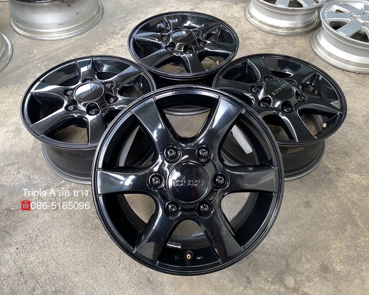 Enkai อะลูมิเนียมอัลลอย 15" ✨ล้อแม็ก 6รู139✨ISUZU Patinum ขอบ 15 สีดำ