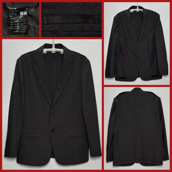⚠️เหมือนใหม่‼️เสื้อสูท UNIQLO ของแท้ สไตล์ลำลอง ผ้า WOOL บางเบา