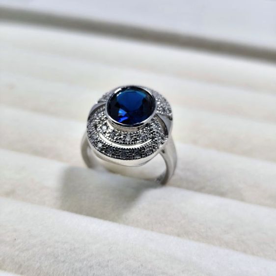 🔖แหวนสีทองคำขาว ตอกโค๊ด925 ของจริงสวยมาก งานจากญี่ปุ่น