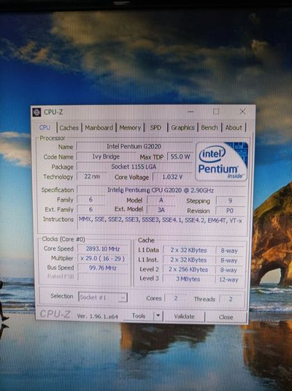 ตู้  PC Intel  Pentium G2020  RAM 4 G. HD 1000 G. พร้อมใช้งานครับ รูปที่ 9