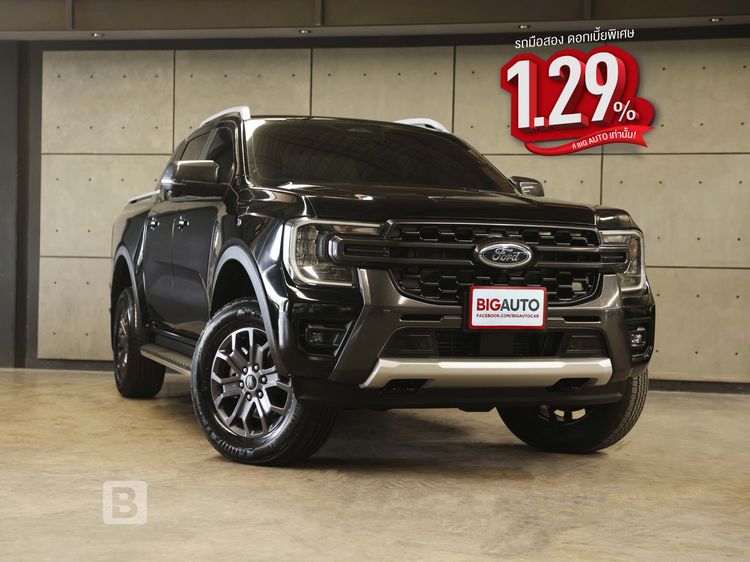 รถ Ford Ranger 2.0 Hi-Rider Wildtrak สี ดำ