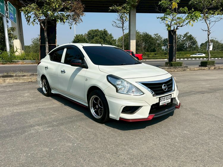 Nissan Almera 2016 1.2 EL Sedan เบนซิน ไม่ติดแก๊ส เกียร์อัตโนมัติ ขาว รูปที่ 2