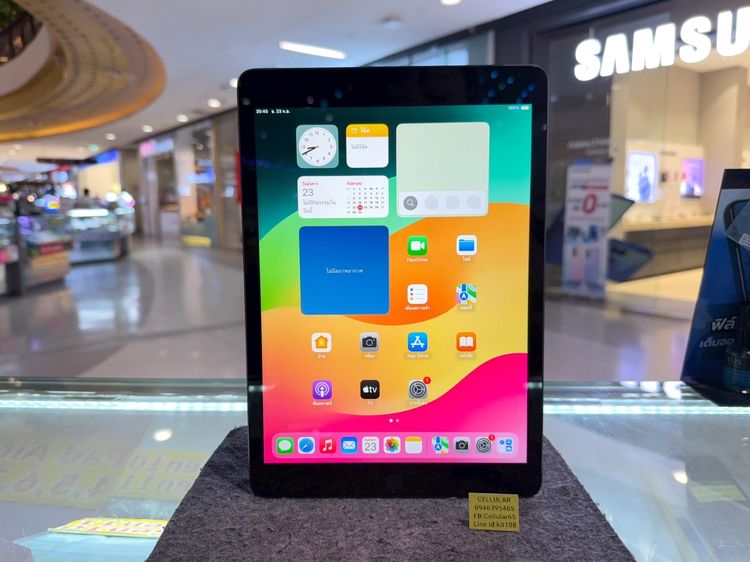 iPad Gen9 64GB ใส่ซิม สภาพสวยมาก เครื่องไทย Batt93 รูปที่ 2