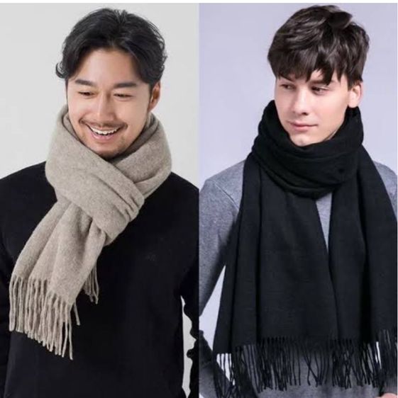 ผ้าพันคอผ้า  WOOL แท้  HEATTECH   ซื้อมาจากตปท. ผ้านุ่ม  คลุมไหล่ คลุมคอ เหมาะกับไปที่อากาศหนาว ช่วยให้อุ่นได้ดี  ใช้ได้ทั้งผู้หญิงและผู้ชาย รูปที่ 6