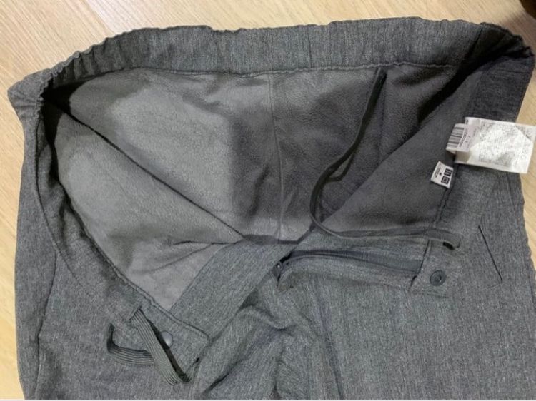 กางเกงขายาว สีเทา ใส่กันลมกันหนาว  แบรนด์ uniqlo ญี่ปุ่น Size M สวมใส่สบาย  ผ้าไม่หนัก จะใส่ทำงาน ใส่ออกงาน ใส่ลำลอง ใส่ได้ทุกเทศกาล จ้า  รูปที่ 6
