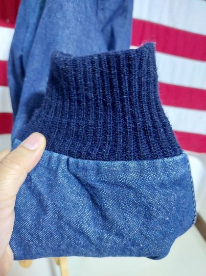 Vintage Oshkosh B'GOSH เสื้อแจ๊คเก็ตผ้าเดนิม Hoodie Size MR Made in USA  สภาพสวยเหมือนใหม่ สาย Workwear ไม่ควรพลาด รูปที่ 9