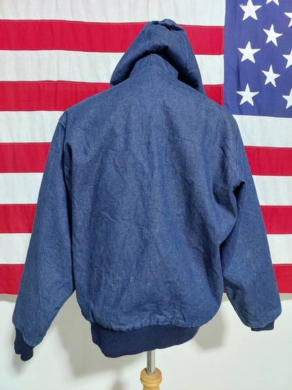 Vintage Oshkosh B'GOSH เสื้อแจ๊คเก็ตผ้าเดนิม Hoodie Size MR Made in USA  สภาพสวยเหมือนใหม่ สาย Workwear ไม่ควรพลาด รูปที่ 7