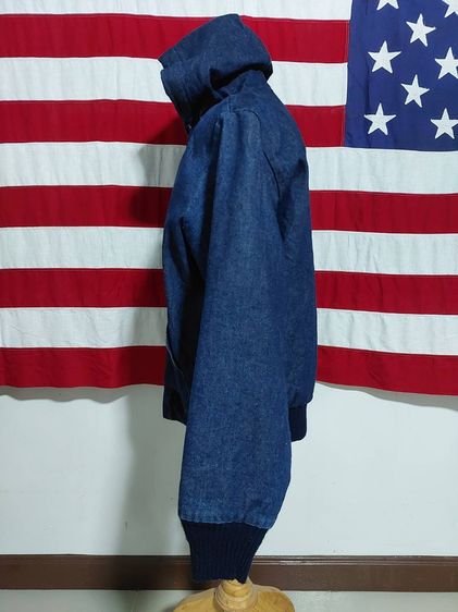 Vintage Oshkosh B'GOSH เสื้อแจ๊คเก็ตผ้าเดนิม Hoodie Size MR Made in USA  สภาพสวยเหมือนใหม่ สาย Workwear ไม่ควรพลาด รูปที่ 8
