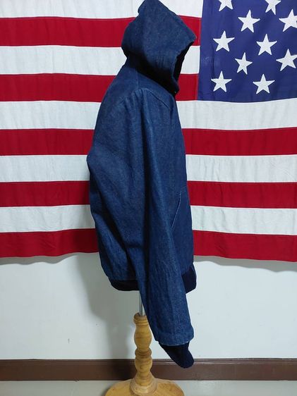Vintage Oshkosh B'GOSH เสื้อแจ๊คเก็ตผ้าเดนิม Hoodie Size MR Made in USA  สภาพสวยเหมือนใหม่ สาย Workwear ไม่ควรพลาด รูปที่ 6
